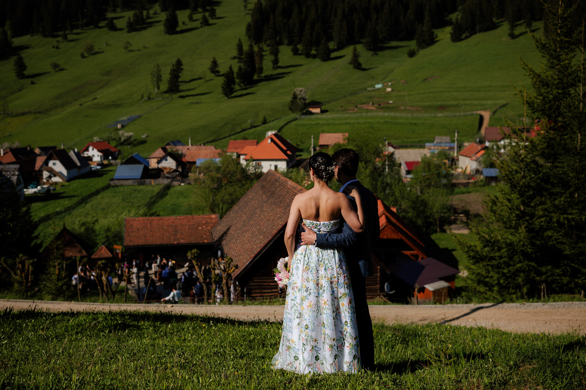 Mountain view wedding location in Gy&iacute;mes, Transylvania