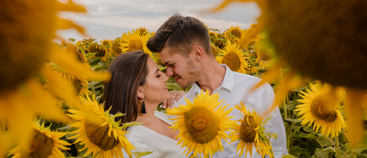 Bea&Ábel - Sunflower photoshoot