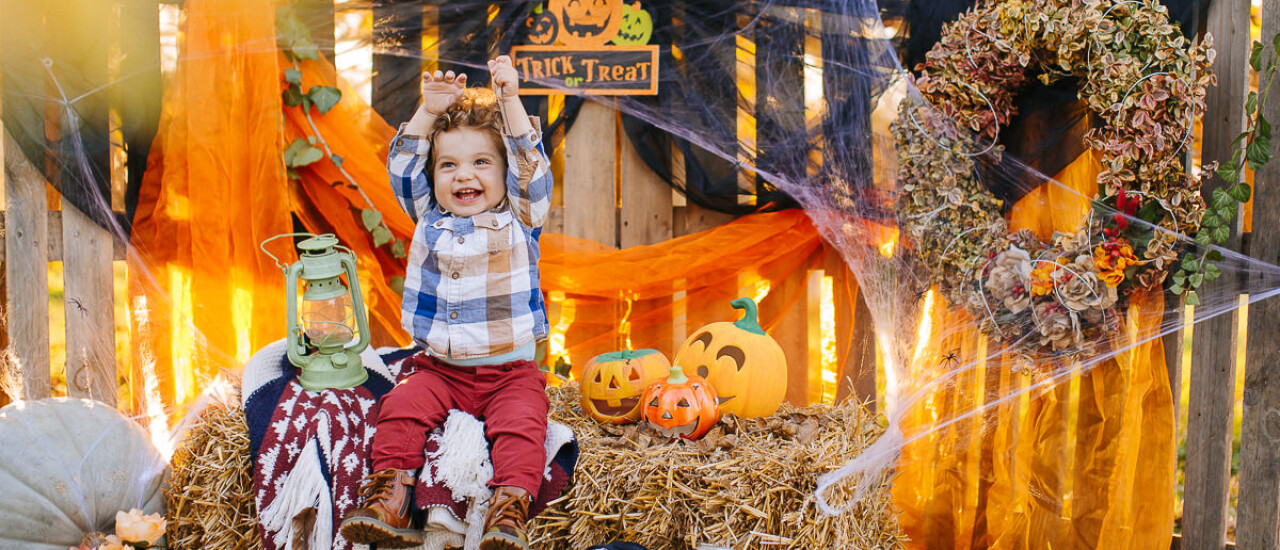 Hugo's 1st Birthday - Autumn decoration made by her mom - Moni